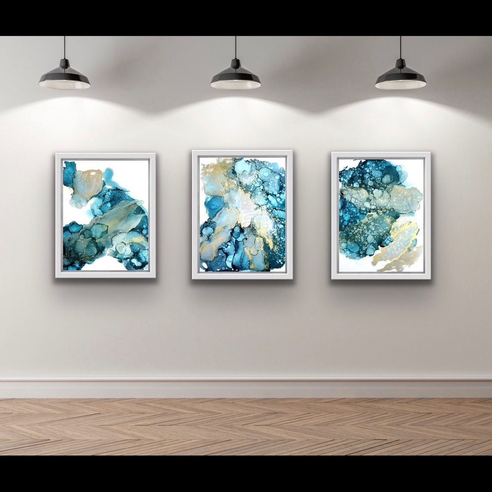 “ATLANTIS” Abstract Alcohol Ink painting!